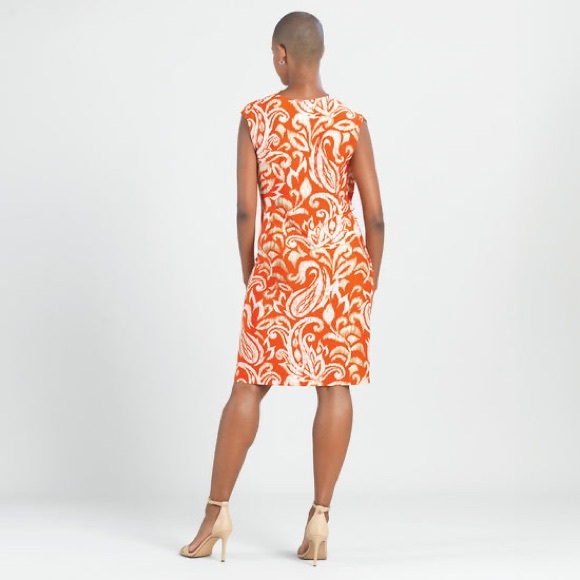 Clara Sunwoo Butter Knit - Side Slit Midi Dress - Paisley Lotus - Picture 4 of 16